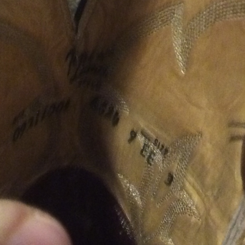 Tony Lama Brown Leather Western Cowboy Boots size 9 EE - Picture 5 of 8